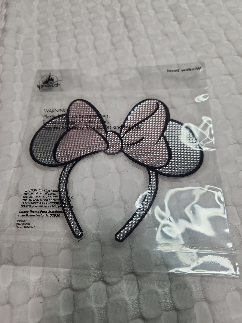 Disney Minnie Bow Headband Window Decal